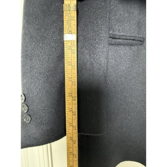 Todays Man Mens Cashmere Blazer 40L Solid Black Sport Coat Made in Italy - Picture 13 of 14